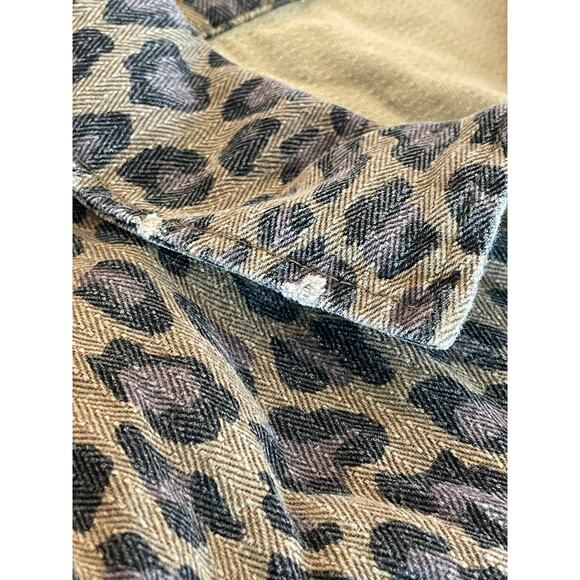 MYSTREE Washed Animal Print Jacket from Buckle Med 100% Cotton - Picture 6 of 12